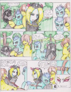 Rating: Safe Score: 0 Tags: chaostone clothing comic cutie_mark dialogue e621 english_text equid equine feral forest frown fur glowing group hair hasbro hi_res horn long_hair looking_at_viewer magic male mammal melee_weapon my_little_pony mythological_creature mythological_equine mythology open_mouth outside plant red_eyes scar smile sword teeth text tree unicorn weapon User: bunchy7s