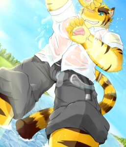 Rating: Safe Score: 0 Tags: anthro biceps biped blue_eyes bottomwear brown_body brown_fur claws clothing e621 eyebrows felid fur grin kemono looking_at_viewer looking_down male mammal markings morenatsu muscular muscular_anthro muscular_male outside pantherine pants pecs pink_nose shirt sky smile solo source_request standing sun thick_eyebrows tiger topwear torahiko_ooshima unknown_artist water User: bunchy7s Rating: Safe Score: 0 Tags: anthro biceps biped blue_eyes bottomwear brown_body brown_fur claws clothing e621 eyebrows felid fur grin kemono looking_at_viewer looking_down male mammal markings morenatsu muscular muscular_anthro muscular_male outside pantherine pants pecs pink_nose shirt sky smile solo source_request standing sun thick_eyebrows tiger topwear torahiko_ooshima unknown_artist water User: bunchy7s