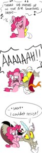 Rating: Safe Score: 0 Tags: chimera dancing digital_media_(artwork) discord_(mlp) draconequus duo e621 earth_pony english_text equid equine female feral friendship_is_magic half-length_portrait hasbro hi_res horse humor male mammal mickeymonster musical_note musical_symbol my_little_pony pinkie_pie_(mlp) pony portrait prank singing solo_focus symbol tail text User: bunchy7s