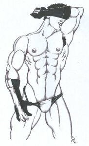 Rating: Questionable Score: 0 Tags: 1boy 2006 abs batman_(series) christian_(artist) dc dc_comics dick_grayson human male male_nipples male_only male_thong monochrome muscles muscular muscular_male nightwing nipples pecs penis penis_bulge rule34 smooth_skin smooth_skinned_male solo undressing User: bunchy7s
