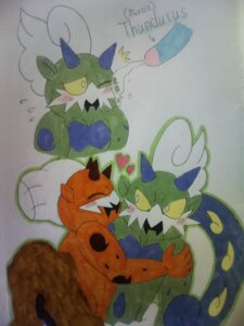 Rating: Explicit Score: 0 Tags: 2boys blush cum cumshot facial hikozarulove landorus male male_only penis pokemon pokemon_bw rule34 text thundurus tornadus yaoi User: bunchy7s