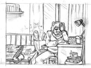 Rating: Safe Score: 0 Tags: 4:3 alto_saxophone bed chair clothed clothing cutlery desk e621 felid fork furniture gramophone inside kitchen_utensils lamp lion male mammal monochrome music musical_instrument naima_lion pantherine paper pencil_(object) rayfkm saxophone sitting sketch solo table thinking thoughtful_expression tools tupperware wind_instrument woodwind_instrument User: bunchy7s