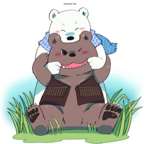 Rating: Safe Score: 0 Tags: 2012 bear blush brown_bear chibi clothing duo e621 eyes_closed grizzly_(shirokuma_cafe) grizzly_bear looking_at_viewer male mammal open_mouth polar_bear shirokuma shirokuma_cafe shirokumaou slightly_chubby topwear ursine vest young User: bunchy7s