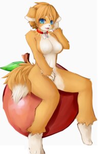 Rating: Questionable Score: 0 Tags: absurd_res anthro apple blue_eyes bone breasts brown_hair butter_(nasheru) canid canine canis collar dipstick_tail domestic_dog e621 female food fruit hair hi_res mammal markings nasheru nude open_mouth paws plant pose simple_background solo tail tail_markings white_background User: bunchy7s