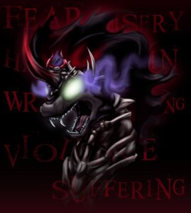 Rating: Safe Score: 0 Tags: armor black_hair crown e621 english_text equid equine eye_mist fangs feral friendship_is_magic fur gem glowing glowing_eyes green_eyes hair hasbro headgear horn king_sombra_(mlp) long_hair looking_at_viewer male mammal my_little_pony mythological_creature mythological_equine mythology open_mouth royalty smoking_eyes solo teeth text tongue unicorn zedrin User: bunchy7s