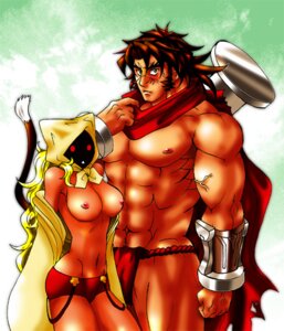 Rating: Explicit Score: 0 Tags: 1boy 1girls abs bang_shishigami blazblue blonde_hair breasts brown_hair cat_tail female fundoshi grobo-zyuku hood human loincloth long_hair male midriff mob_face muscles muscular muscular_male nail nipples panties partially_clothed red_eyes red_panties rule34 scar scarf tail taokaka underwear wristband User: bunchy7s