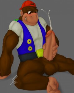 Rating: Explicit Score: 0 Tags: anthro ape biped bodily_fluids chunky_kong cum cumshot digital_media_(artwork) donkey_kong_(series) donkey_kong_64 e621 ejaculation erection feet genital_fluids genitals gorilla haplorhine hi_res humanoid_genitalia humanoid_penis ishigray kong male mammal masturbation nintendo orgasm penile penile_masturbation penis prehensile_feet primate sitting smile solo toes User: bunchy7s