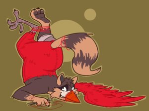 Rating: Safe Score: 0 Tags: 4:3 anthro avian beak bird e621 feathered_wings feathers greensloth male mammal procyonid raccoon smile solo stripes tail transformation wings yarn User: bunchy7s