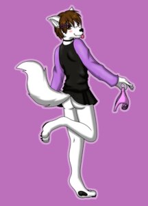 Rating: Questionable Score: 0 Tags: anthro blush bottomless brown_hair butt canid canine canis carlosramos clothed clothing crossdressing dress e621 femboy fur hair holding_clothing holding_object looking_at_viewer male mammal panties sabbyth solo tongue tongue_out underwear white_body white_fur wolf User: bunchy7s