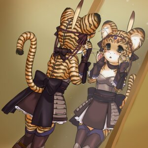 Rating: Safe Score: 0 Tags: 1:1 2011 anthro armor backless_clothing backless_dress body_zipper claws clothing dachaku dress e621 feathers felid female kemono legwear looking_at_mirror looking_at_object mammal mirror raised_tail reflection ribbons solo stockings stripes suit tail zipper User: bunchy7s