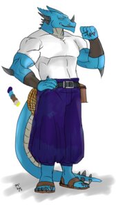 Rating: Safe Score: 0 Tags: 2013 abs anthro athletic belt biceps biped blue_body blue_scales blue_skin bottomwear claws clothed clothing dragon e621 fangs flexing footwear fully_clothed grey_body grey_skin grin hentist horn looking_at_viewer male muscular muscular_anthro mythological_creature mythological_scalie mythology pants pecs pose reptile rope ryuga_takagi sandals scales scalie shirt shoes smile solo standing tail teeth toe_claws topwear vein yellow_eyes User: bunchy7s