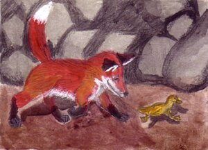 Rating: Explicit Score: 0 Tags: ambiguous_gender anatid anseriform avian beak bird canid canine chasing duck duo e621 fenris_lorsrai feral fox imminent_rape imminent_sex low_res mammal running scared tail traditional_media_(artwork) User: bunchy7s