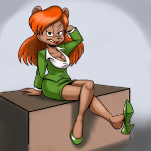 Rating: Safe Score: 0 Tags: 1:1 2014 anthro bear biped breasts carelessdoodler cleavage clothed clothing e621 female footwear hair high_heels julie_bruin lipstick long_hair looking_at_viewer loose_footwear makeup mammal orange_hair red_lipstick shoe_dangle shoes simple_background solo suit tiny_toon_adventures warner_brothers User: bunchy7s