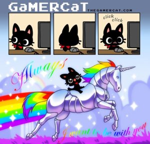 Rating: Safe Score: 0 Tags: :3 :< :d ambiguous_gender bent_legs black_body black_ears closed_frown colorful_theme comic computer computer_keyboard computer_mouse domestic_cat e621 electronics english_text equid equine extended_arms extended_legs felid feline felis feral frown gamercat_(character) head_turned hooves horn iridescent iridescent_body light light_beam machine mammal mouth_closed mythological_creature mythological_equine mythology quadruped rainbow rainbow_arch rainbow_beam riding robot robot_unicorn_attack samantha_whitten size_difference smile sparkles spread_arms straddling straight_leg tail text the_gamercat trailing_rainbow unicorn url wide_eyed User: bunchy7s