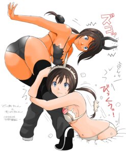 Rating: Questionable Score: 0 Tags: 2girls accidental_circumstance accidentally_stuck alternate_color ass bent_over bikini black_diablos blue_eyes breasts brown_hair capcom cleavage curvy diablos falling female female_only female_with_female femsub grab grabbing hair_ornament hairband horns large_ass large_breasts leg_grab long_hair monoblos monster_hunter mukuzou multiple_females multiple_girls navel orange_skin panties personification ponytail rule34 ryoh_zoh ryouzou simple_background stuck stuck_in_floor swimsuit thighhighs tied_hair underboob underwear white_monoblos yuri User: bunchy7s
