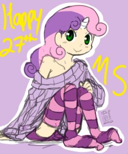 Rating: Safe Score: 0 Tags: alternate_species child chinad001 clothing e621 female footwear friendship_is_magic hasbro horn human humanized legwear looking_at_viewer mammal my_little_pony not_furry sitting socks solo sweetie_belle_(mlp) text young User: bunchy7s