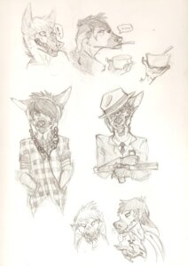 Rating: Safe Score: 0 Tags: 2011 anthro arandus canid canine canis domestic_dog duo e621 exclamation_point german_shepherd graphite_(artwork) gun herding_dog male mammal monochrome pastoral_dog ranged_weapon sketch traditional_media_(artwork) weapon User: bunchy7s