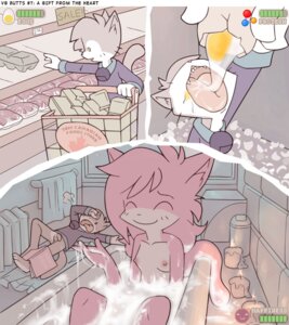 Rating: Explicit Score: 0 Tags: :3 aeris_(vg_cats) anthro bath bell bodily_fluids breasts collar comic countershading cum cum_bath domestic_cat duo e621 egg excessive_cum excessive_genital_fluids felid feline felis female food genital_fluids grey_body hair leo_(vg_cats) male mammal messy nipples orangebox pink_body pink_hair pornography short_hair smile tail tongue vg_cats vgbutts water User: bunchy7s