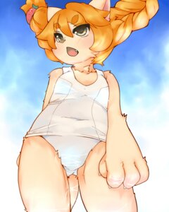 Rating: Questionable Score: 0 Tags: 4:5 anthro biped blonde_hair braided_hair brown_eyes clothing domestic_cat e621 felid feline felis female hair havemoon mammal one-piece_swimsuit school_swimsuit solo standing swimwear young young_anthro young_female User: bunchy7s