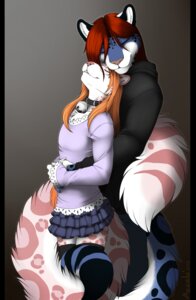 Rating: Safe Score: 0 Tags: 2013 accelo accelo_(character) anthro bell bell_collar black_bars blue_body blue_fur bottomwear clothed clothing collar cuddling duo e621 eyes_closed eyewear felid female flat_chested fluffy fluffy_tail freckles frilly fur glasses grey_spots hair hi_res hoodie hug ikari_gullwing lace legwear leopard leopard_spots long_tail male male/female male_(lore) mammal miniskirt orange_hair pantherine pillarbox pink_body pink_fur pink_spots red_hair romantic romantic_couple shirt skirt snow_leopard spots standing stockings tail tail_hug topwear User: bunchy7s