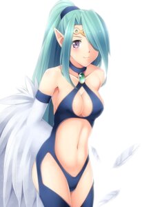 Rating: Questionable Score: 0 Tags: avian bare_shoulders blue_hair blush breasts circlet cleavage clothed clothing duel_monster e621 european_mythology feathered_wings feathers female greek_mythology hair hair_over_eye harpie_queen harpy hi_res humanoid_pointy_ears komitsu long_hair looking_at_viewer mythological_avian mythological_creature mythology navel one_eye_obstructed pointy_ears ponytail purple_eyes simple_background smile solo white_background wings yu-gi-oh! User: bunchy7s