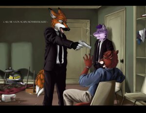 Rating: Questionable Score: 0 Tags: alister_(alister) anthro ariun_nastula black_bars canid canine cigarette clothed clothing cougar detailed_background dialogue e621 ear_piercing english_text felid feline fully_clothed group gun handgun hybrid letterbox m1911 male mammal maned_wolf parody piercing pistol profanity pulp_fiction ranged_weapon scared smoke smoking suit tail text treth_silverclaw truegrave9 weapon User: bunchy7s