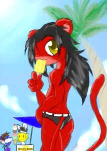 Rating: Questionable Score: 0 Tags: 2008 anthro ape atelid bae_bunny bae_bunny_(artist) dessert digital_media_(artwork) e621 food fur group haplorhine hybrid ice_cream lagomorph leporid male mammal monkey new_world_monkey pan_(genus) primate rabbit red_(redmonkey) red_body red_fur solo_focus spider_monkey tail User: bunchy7s