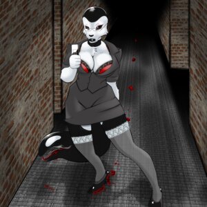 Rating: Questionable Score: 0 Tags: 1:1 alternative_fashion anthro aquatic blood bodily_fluids breasts cellphone cetacean chest_tuft cleavage clothed clothing coat dolphin e621 electronics eyewear female flip_phone footwear fur glass glasses goth hi_res high_heels mammal monster oceanic_dolphin orca phone severus shoes solo tail temper toothed_whale topwear tuft User: bunchy7s