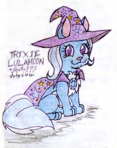 Rating: Safe Score: 0 Tags: 2012 aldo5037 cape clothing domestic_cat e621 felid feline felis female feral friendship_is_magic hasbro hat headgear headwear mammal my_little_pony sitting smile solo tail trixie_(mlp) wizard_hat User: bunchy7s