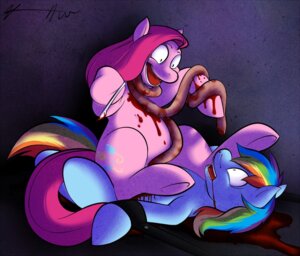 Rating: Questionable Score: 0 Tags: blood blue_body blue_fur bodily_fluids cupcakes_(mlp_fanfic) death duo e621 earth_pony equid equine female feral friendship_is_magic fur gore guts hair hasbro horse insane intestines knife mammal medical_instrument multicolored_hair my_little_pony organs pink_hair pinkamena_(mlp) pinkie_pie_(mlp) pony quadruped rainbow_dash_(mlp) rainbow_hair scalpel scientific_instrument surgical_instrument tail unknown_artist User: bunchy7s
