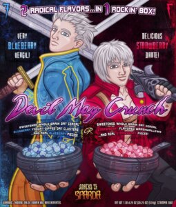 Rating: Safe Score: 0 Tags: blueberry_(fruit) candy capcom cereal dante_(dmc) dessert devil_may_cry duo e621 english_text food fruit grandfathered_content human human_only male mammal marshmallow melee_weapon not_furry plant stamper strawberry sword text vergil_(devil_may_cry) weapon User: bunchy7s