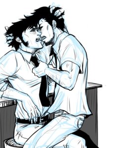 Rating: Questionable Score: 0 Tags: coyote_smith dan_smith gay grabbing_tie hanshi hate head_grab killer7 male male_only multiple_males open_mouth rivalry rule34 sideburns suda_51 tie tongue yaoi User: bunchy7s