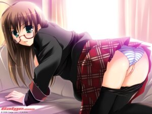 Rating: Explicit Score: 0 Tags: ahoge all_fours ass blazer blue_panties blush breasts brown_hair clothing couch female galge.com game_cg glasses green_eyes long_hair looking_back miniskirt open_clothes open_mouth open_shirt panties panties_aside pantyhose pantyhose_pull plaid pleated_skirt pussy rule34 school_uniform seifuku shirt sideboob skirt striped striped_panties tartan trefoil uncensored underwear wallpaper watermark yukirin User: bunchy7s