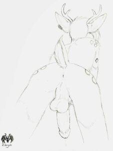 Rating: Explicit Score: 0 Tags: 2014 all_fours antlers anus backsack balls bodily_fluids butt deer e621 ear_piercing erection genital_fluids genitals hi_res horn humanoid_genitalia humanoid_penis jayce_(jayce0rangetail) leaking male mammal nude penis perineum piercing precum presenting presenting_hindquarters sketch solo zavyn User: bunchy7s