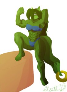 Rating: Questionable Score: 0 Tags: 2012 abs absurd_res anthro biceps breasts canid canine cleavage clothed clothing e621 feet female fox fur green_body green_fur green_hair hair hi_res hindpaw looking_at_viewer mammal muscular muscular_anthro muscular_female paws pose raised_leg ring signature simple_background skimpy sleuth solo swimwear white_background User: bunchy7s Rating: Questionable Score: 0 Tags: 2012 abs absurd_res anthro biceps breasts canid canine cleavage clothed clothing e621 feet female fox fur green_body green_fur green_hair hair hi_res hindpaw looking_at_viewer mammal muscular muscular_anthro muscular_female paws pose raised_leg ring signature simple_background skimpy sleuth solo swimwear white_background User: bunchy7s