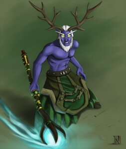 Rating: Safe Score: 0 Tags: antlers blizzard_entertainment druid e621 elf glowing glowing_eyes hair horn humanoid magic_user male melee_weapon neon_(artist) night_elf not_furry polearm purple_body purple_skin simple_background solo staff tribal_spellcaster warcraft weapon white_hair User: bunchy7s