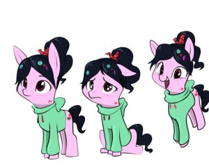 Rating: Safe Score: 0 Tags: 5:4 alternate_species black_hair brown_eyes clothing crossover cutie_mark disney e621 equid equine female feral hair hasbro horse mammal my_little_pony open_mouth ponification pony quadruped shirt smile solo swomswom tail topwear unavailable_at_source vanellope_von_schweetz wreck-it_ralph User: bunchy7s