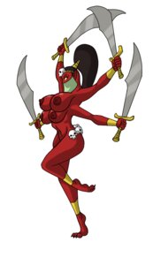 Rating: Questionable Score: 0 Tags: 4_arms 4_breasts asian_mythology big_breasts bone breasts brown_hair deity deva durga e621 female hair hi_res hindu_mythology hinduism holding_melee_weapon holding_object holding_sword holding_weapon humanoid lordstevie melee_weapon multi_arm multi_breast multi_limb mythology nipples not_furry nude red_body red_skin religion simple_background skull solo supernumerary_breasts sword weapon white_background yellow_eyes User: bunchy7s