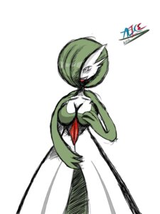 Rating: Questionable Score: 0 Tags: 2014 3:4 breasts clothing colored dress e621 female gardalice gardevoir generation_3_pokemon hi_res mammal nintendo not_furry pokemon pokemon_(species) red_eyes solo User: bunchy7s