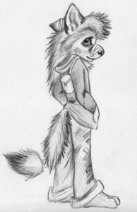 Rating: Safe Score: 0 Tags: anthro azziz backpack barefoot biped bottomwear canid canine canis clothing e621 feet fur greyscale hair hand_in_pocket hands_in_both_pockets hoodie looking_aside male mammal monochrome pants pockets side_view simple_background solo spera standing tail topwear white_background wolf young young_anthro young_male User: bunchy7s