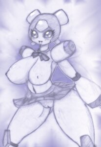 Rating: Explicit Score: 0 Tags: brass breasts female large_breasts medarot monochrome nipples pussy robot robot_girl rule34 skirt tagme User: bunchy7s