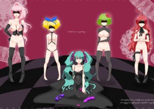 Rating: Explicit Score: 0 Tags: 5girls ahoge bdsm blindfold blonde_hair bondage bound breastless_clothes breasts checkered_floor collar corset dildo dress elbow_gloves female flower gloves green_hair hair_flower hair_ornament hair_ribbon hatsune_miku kagamine_rin large_breasts long_hair medium_breasts megpoid_gumi megurine_luka multiple_girls nipples nude pink_hair pussy red_hair ribbon rule34 sex_toy sf-a2_miki short_hair small_breasts thighhighs twintails uncensored very_long_hair vibrator vocaloid User: bunchy7s
