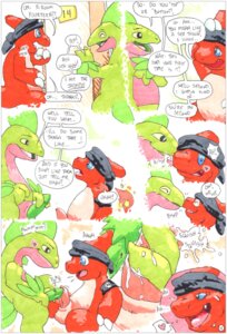 Rating: Explicit Score: 0 Tags: 2012 argon_vile armband bandanna_on_forehead black_armband black_eyes black_kerchief blue_eyes bodily_fluids charmeleon comic dialogue duo e621 english_text erection fire flaming_tail frottage generation_1_pokemon generation_3_pokemon genital_fluids genitals green_body grovyle hi_res kerchief male male/male multiple_scenes nintendo orange_body orange_skin penile penis penises_touching pokemon pokemon_(species) precum sex tail text traditional_media_(artwork) User: bunchy7s