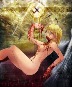 Rating: Explicit Score: 0 Tags: angel_wings blonde_hair blood blood_on_face cross feathers female gore guro ijuuin_mei kaiga nazi nude purple_eyes rule34 solo swastika tokimeki_memorial tokimeki_memorial_2 what wings world_war_2 User: bunchy7s