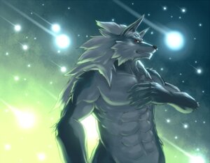 Rating: Safe Score: 0 Tags: abs anthro biceps big_muscles canid canine canis claws detailed_background e621 fur looking_at_viewer male mammal muscular muscular_anthro muscular_male pecs red_eyes sky_gomi solo star wolf User: bunchy7s