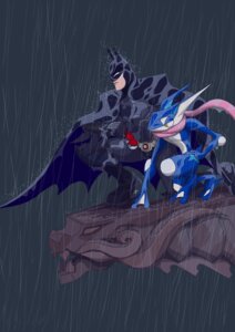 Rating: Safe Score: 0 Tags: amphibian anthro batman batman_(series) blue_body blue_skin cape clothing cowl crossover crouching dc_comics digital_media_(artwork) duo e621 full-length_portrait generation_6_pokemon greninja hi_res high_place human long_tongue male mammal mask night ninja nintendo outside pokeball pokemon pokemon_(species) portrait raining standard_pokeball stone_gargoyle suit tongue tongue_out tyrranux warrior water User: bunchy7s