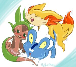 Rating: Explicit Score: 0 Tags: bodily_fluids canid canine chespin cum digitigrade dipstick_tail e621 female fennekin feral froakie from_behind_position generation_6_pokemon genital_fluids genitals group male mammal markings nintendo penis pokemon pokemon_(species) quadruped sex starter_trio tail tail_markings thebluevibrava User: bunchy7s