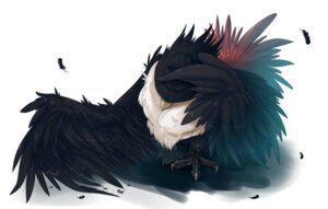 Rating: Safe Score: 0 Tags: ambiguous_gender avian beak bird black_body black_feathers bowing clothing corvid e621 feathered_wings feathers fedora feral generation_4_pokemon hat headgear headwear honchkrow kwns_s_(nemu) nintendo oscine passerine pokemon pokemon_(species) simple_background solo white_background wings User: bunchy7s