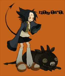 Rating: Safe Score: 0 Tags: clothed clothing demon e621 female fully_clothed humanoid orange_background orange_eyes patepattey plushie simple_background solo tail text User: bunchy7s