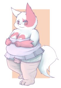 Rating: Explicit Score: 0 Tags: 2012 anthro bottomwear bulge clothed clothing crossdressing digital_media_(artwork) e621 erection erection_under_clothing femboy fur generation_3_pokemon genitals legwear male markings nintendo penis pokemon pokemon_(species) red_eyes red_markings simple_background skirt solo stockings tail white_body white_fur zangoose zangusuu User: bunchy7s